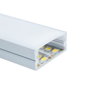 Perfil LED Sobrepor 2 Fitas Linear 23mm x 9mm