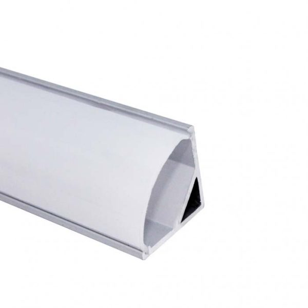 Perfil LED Sobrepor Canto 90° Linear 16mm x 16mm
